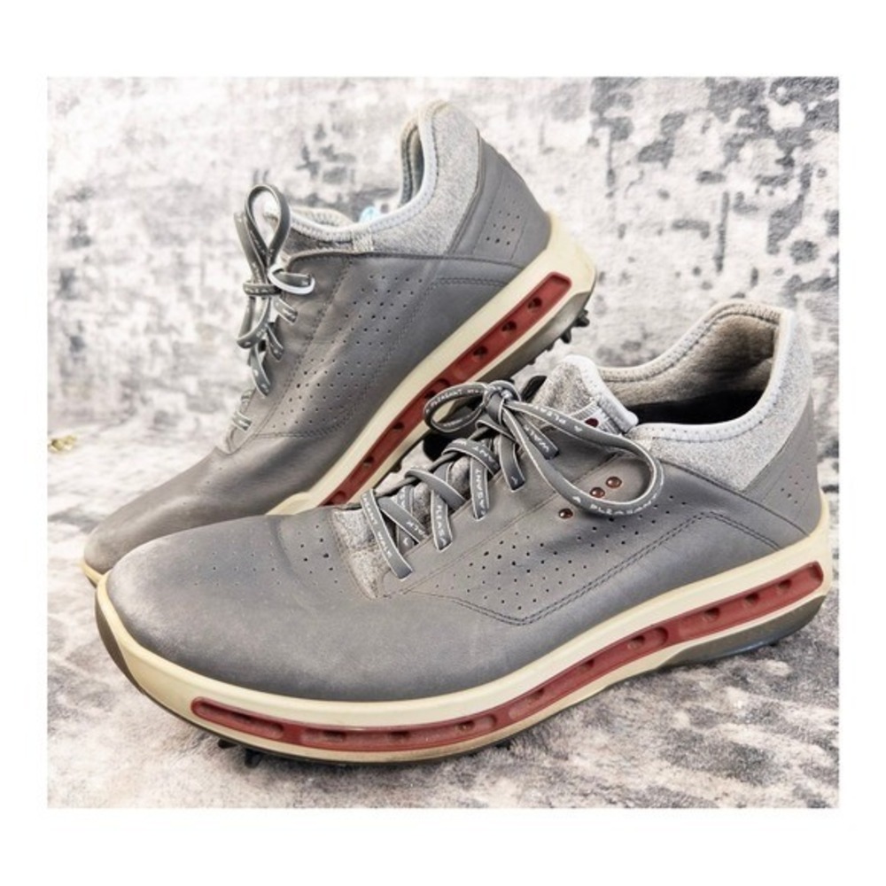 ECCO Men's Cool 18 GTX Golf Shoes Size 43‎ Gray Waterproof Gore Tex Spikes